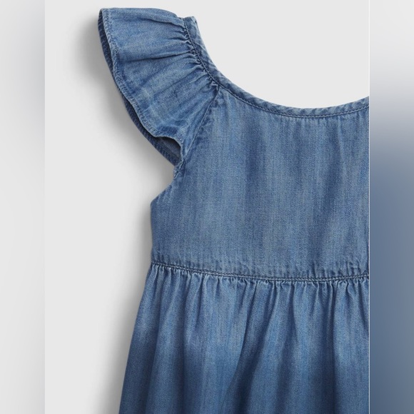 LIKE NEW Gap Toddler Dip-Dye Denim Dress - Picture 2 of 7